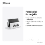 Porta-Cartões de Visita de Mesa com Logo — Rucca 3D