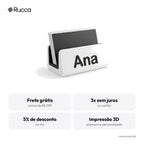 Porta-Cartões de Visita de Mesa com Logo — Rucca 3D