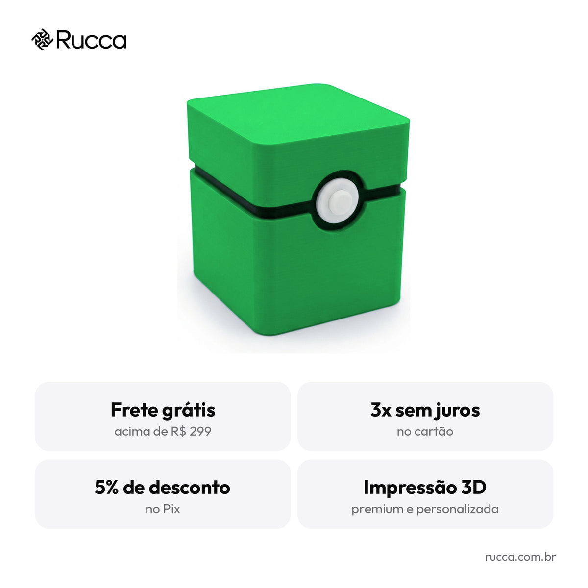 Frete grátis, 3x sem juros e 5% no Pix
