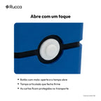 Detalhe do botão com mola