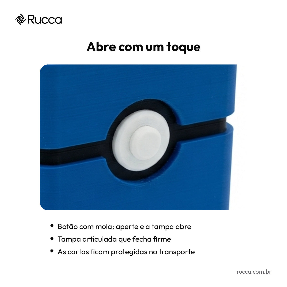 Detalhe do botão com mola