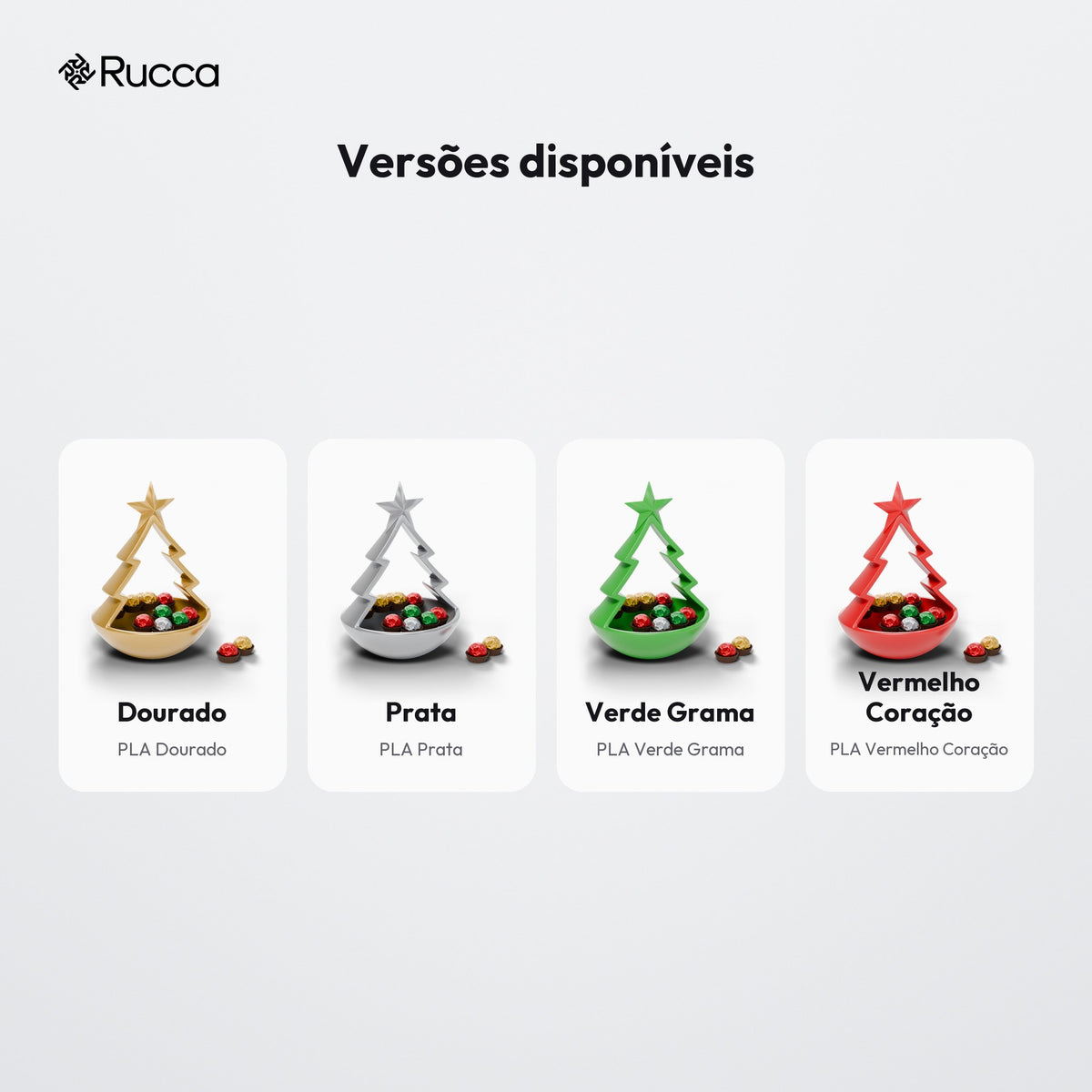 Porta-Doces Árvore de Natal com Estrela 20 cm: versões disponíveis