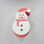 Porta-Doces Boneco de Neve com Tampa, vista frontal