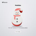 Porta-Doces Boneco de Neve com Tampa: medidas