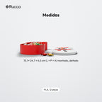 Porta-Doces Boneco de Neve com Tampa: medidas