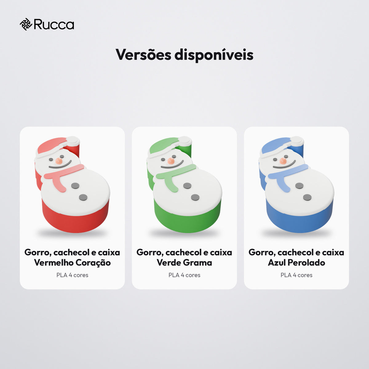 Porta-Doces Boneco de Neve com Tampa: versões disponíveis