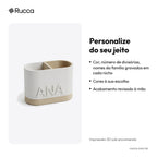 Porta-Escovas de Dente com Divisória — Rucca 3D