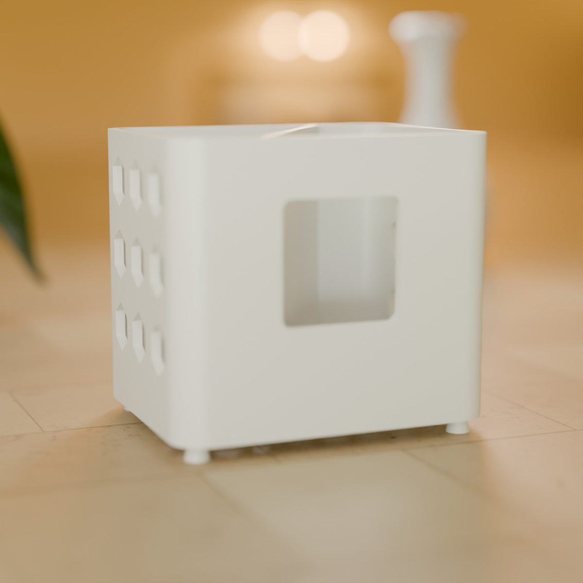 Porta-Escovas de Dente com Divisória e Pezinhos decorando o ambiente