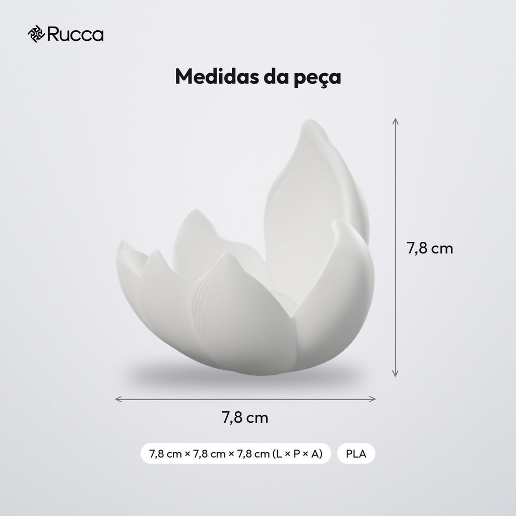 Porta-Incenso Flor de Lótus da Serenidade: medidas