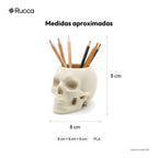 Porta-Lápis Caveira — Rucca 3D