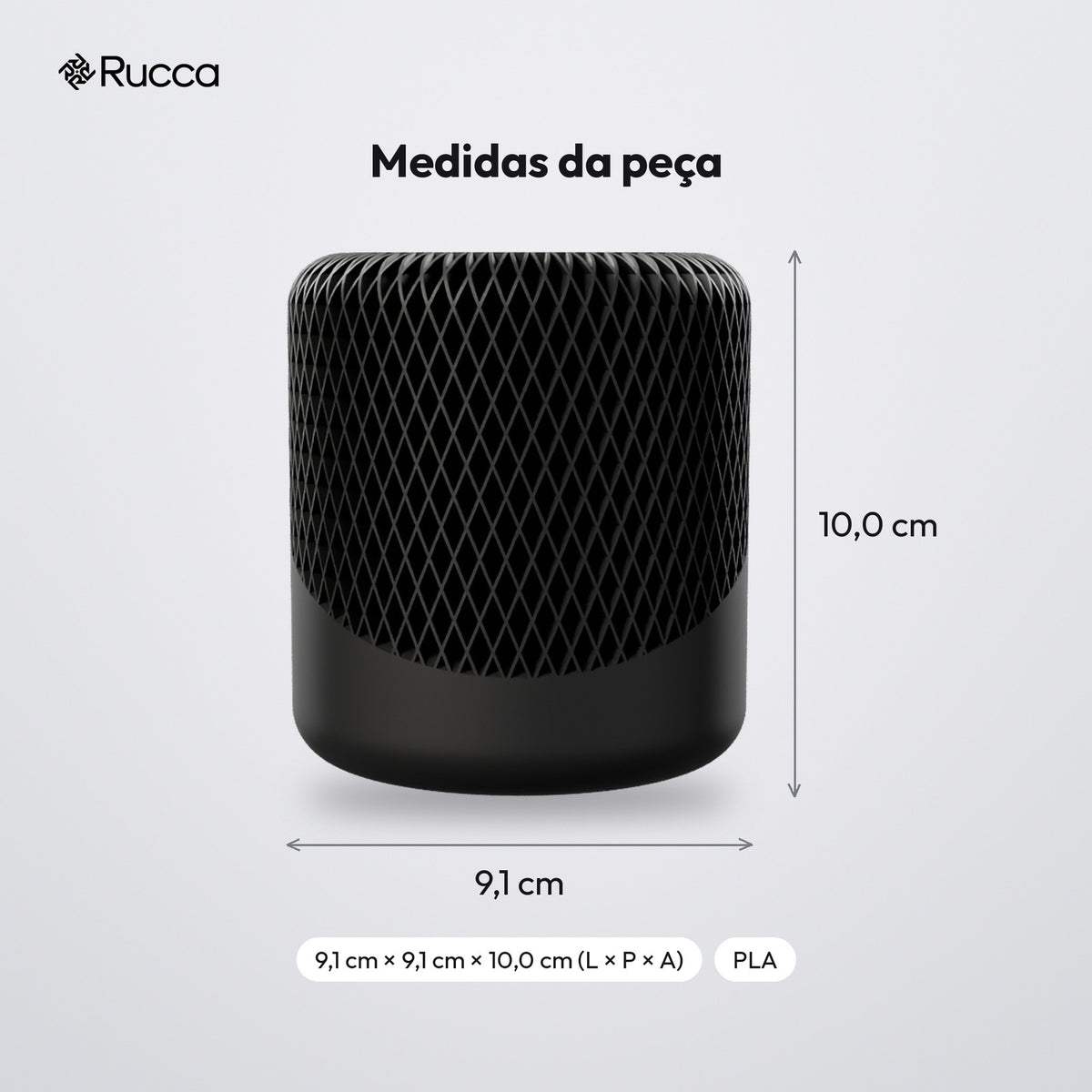 Porta-Lápis Japandi com Textura em Trama: medidas