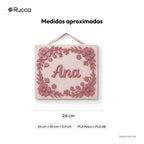 Porta-maternidade Jardim Floral com nome — Rucca 3D