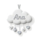 Porta-maternidade Nuvem Chuva de Amor com nome — Rucca 3D