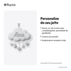 Porta-maternidade Nuvem Chuva de Amor com nome — Rucca 3D