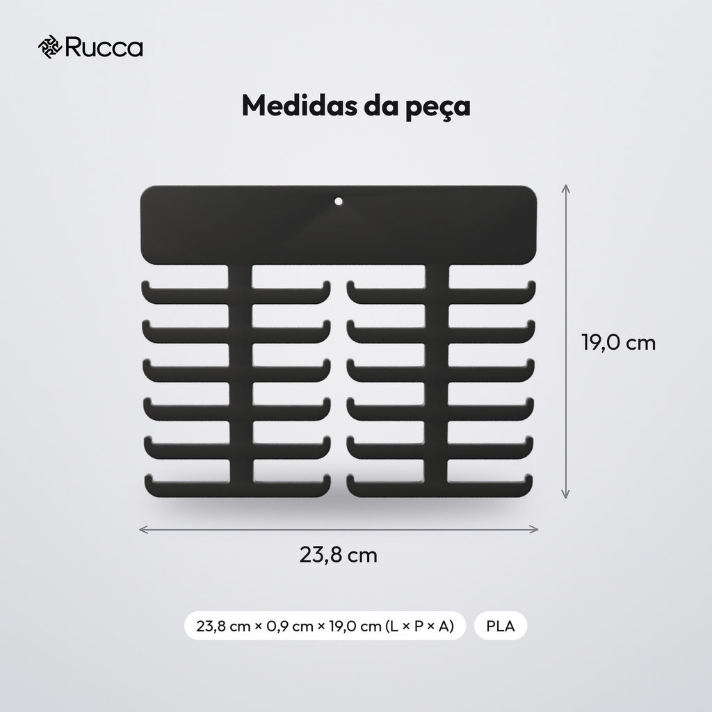 Porta-Medalhas de Parede para Atletas: medidas