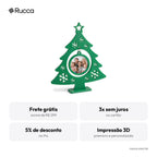 Porta-Retrato Árvore de Natal com Foto – Rucca 3D