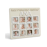 Porta-retrato Meu Primeiro Aninho (12 fotos) com nome