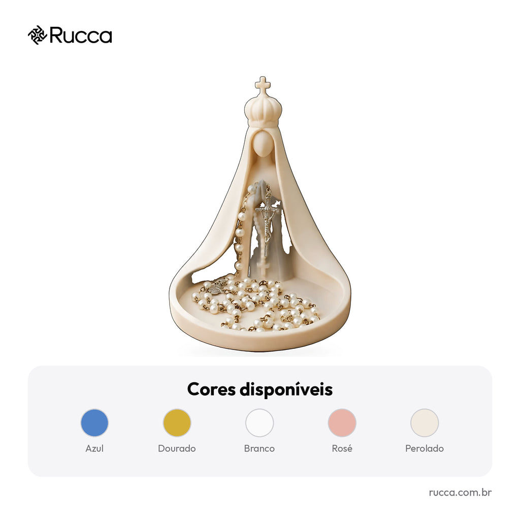 Porta-Terço Nossa Senhora Aparecida — Rucca 3D