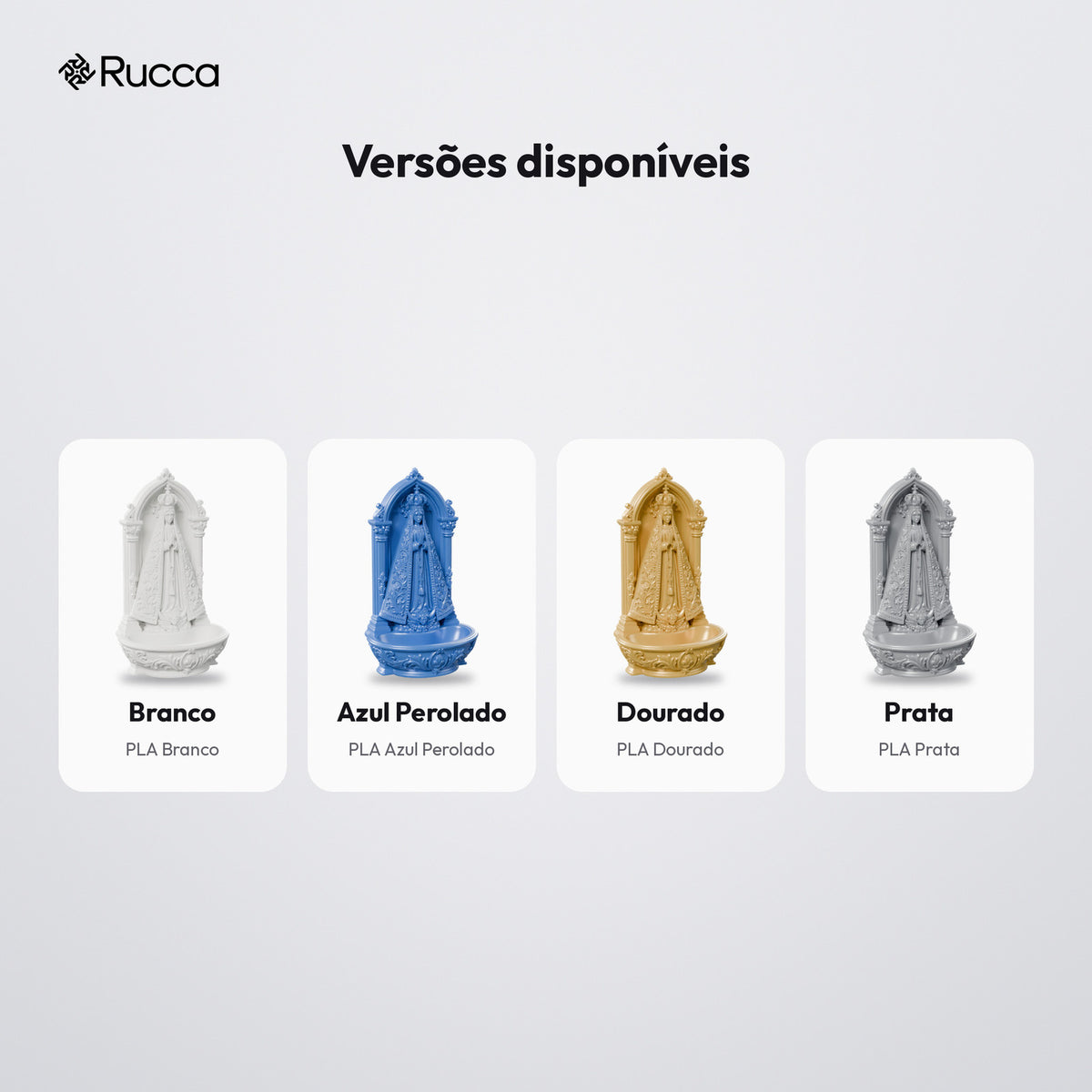 Porta-Terço Nossa Senhora Aparecida com Coroa: versões disponíveis