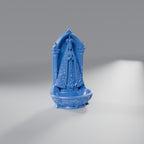Porta-Terço Nossa Senhora Aparecida com Coroa, Azul Perolado