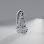 Porta-Terço Nossa Senhora Aparecida com Coroa, Prata