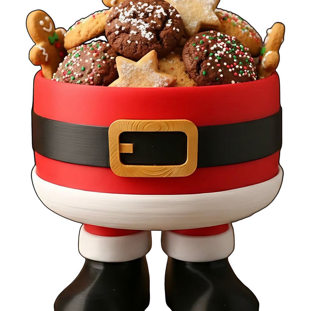 Pote Porta-Biscoitos Papai Noel — Rucca 3D