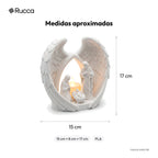 Presépio Iluminado Asas de Anjo com Vela LED — Rucca 3D