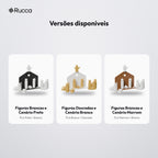 Presépio Minimalista com Cenário, Pastor, Anjo e Reis Magos (14 Peças): versões disponíveis