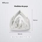 Presépio Minimalista Completo com Arco, Reis Magos e Animais: medidas