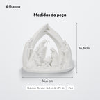 Presépio Minimalista Completo com Arco, Reis Magos e Animais: medidas