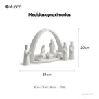 Presépio Minimalista Completo com Reis Magos — Rucca 3D