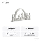 Presépio Minimalista Completo com Reis Magos — Rucca 3D