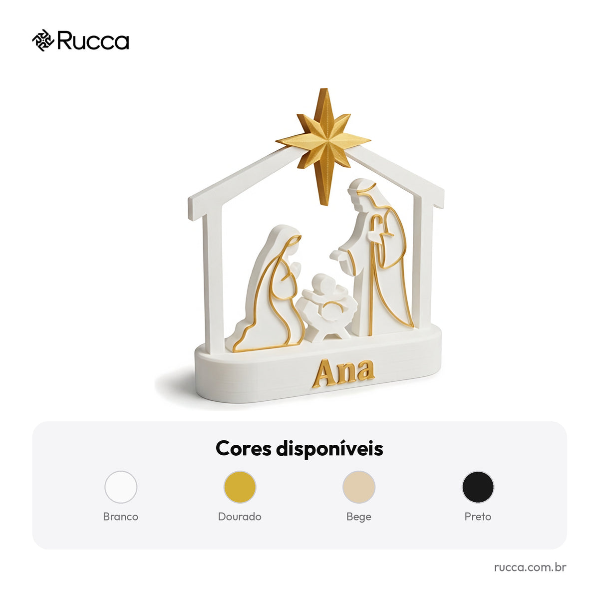 Presépio Minimalista Moderno — Rucca 3D