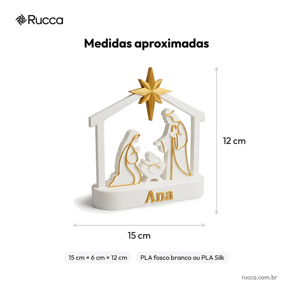 Presépio Minimalista Moderno — Rucca 3D