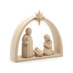 Presépio Moderno Minimalista Sagrada Família com Estrela — Rucca 3D