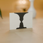 Quadro Ilusão de Ótica Vaso de Rubin 10 × 15 cm decorando o ambiente