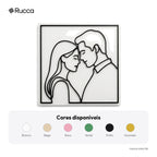 Quadro Line Art 3D a partir da Foto — Rucca 3D