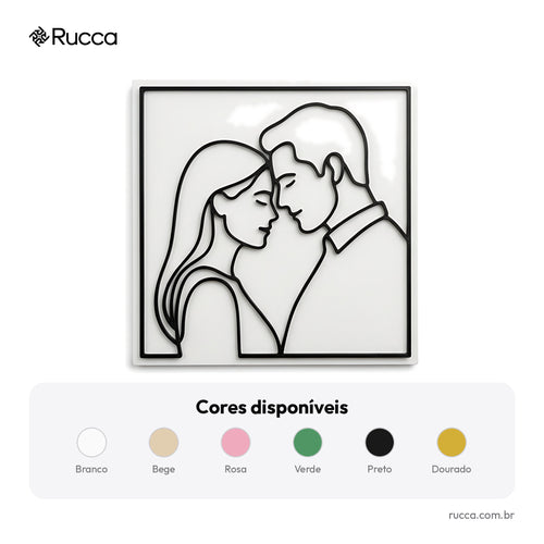 Quadro Line Art 3D a partir da Foto — Rucca 3D
