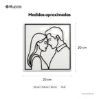 Quadro Line Art 3D a partir da Foto — Rucca 3D
