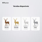 Rena Decorativa Low Poly em Pé: versões disponíveis