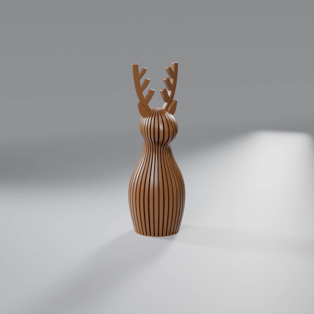 Rena Natalina Minimalista Japandi 13,5 cm, Marrom