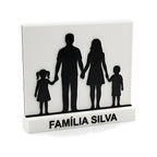 Silhueta Personalizada da Família ou do Casal — Rucca 3D