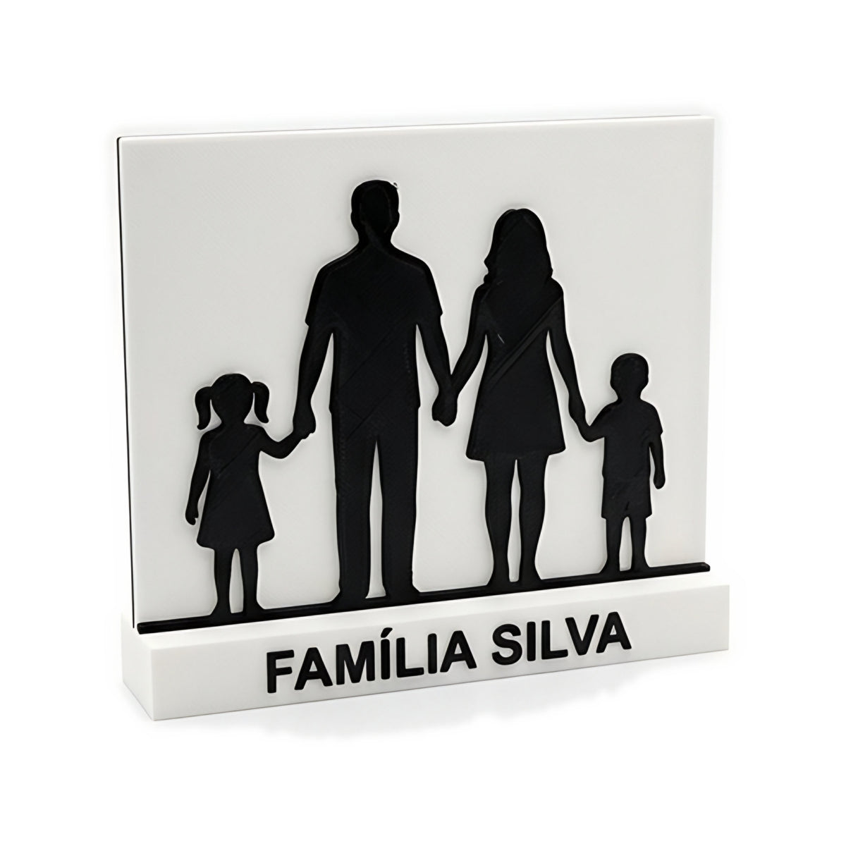 Silhueta Personalizada da Família ou do Casal — Rucca 3D