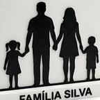 Silhueta Personalizada da Família ou do Casal — Rucca 3D