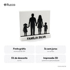 Silhueta Personalizada da Família ou do Casal — Rucca 3D
