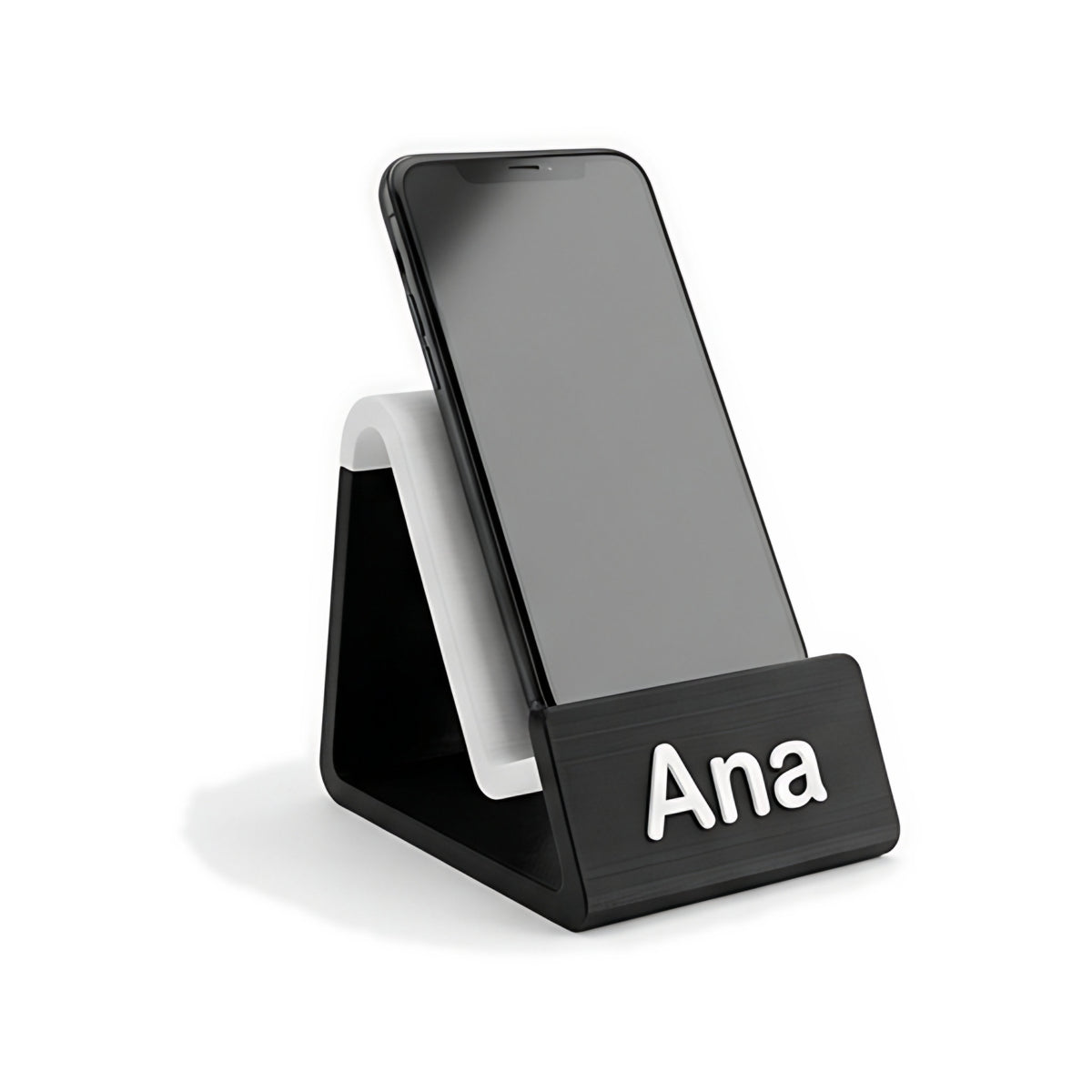 Suporte de Celular de Mesa com Logo — Rucca 3D