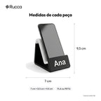 Suporte de Celular de Mesa com Logo — Rucca 3D