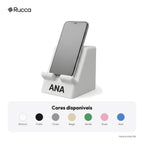 Suporte de celular de mesa com nome — Rucca 3D
