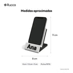 Suporte de Celular de Mesa com Nome — Rucca 3D
