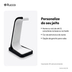 Suporte de Fone de Ouvido com Nome — Rucca 3D